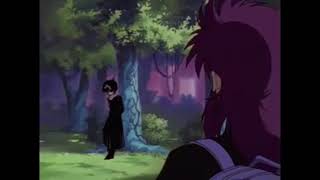 Hiei and Kurama say their goodbyes.