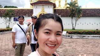 เที่ยวพระธาตุหลวงเวียงจันทน์ครั้งแรกตื่นตาตื่นใจสวยงานมาก