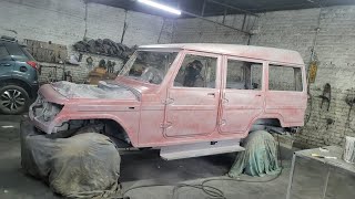 Mahindra Bolero full  Dent paint work#denter Aamir #automobile#trending