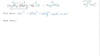 Double Replacement and Net Ionic Equations
