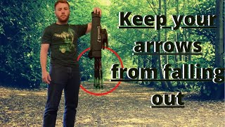 How I keep arrows from falling out of the quiver + How I made my Green Arrow mask