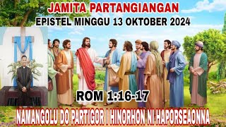 JAMITA PARTANGIANGAN: NAMANGOLU DO PARTIGOR I HINORHON NI HAPORSEAONNA (ROM 1:16-17)