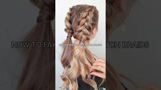 Easy dutch braid in 1 minute🎀😉#aesthetic #hairstyles #stylingtips #foryouシ #glowandsparkle #glow