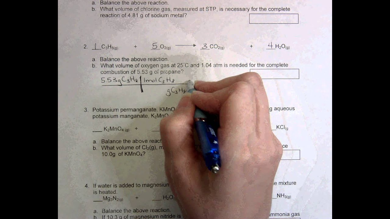 Stoichiometry Worksheet Answer Key – Englishworksheet.my.id