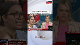 Karoline Leavitt was asked about a now deleted X post by Energy Secretary Christopher Wright. #news