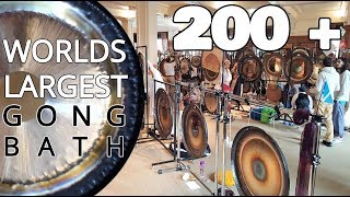 Worlds Largest Gong Bath - 194 Gong Players \u0026 215 gong - London, Olympia