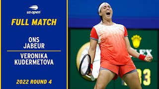 Ons Jabeur vs. Veronika Kudematova Full Match | 2022 US Open Round 4