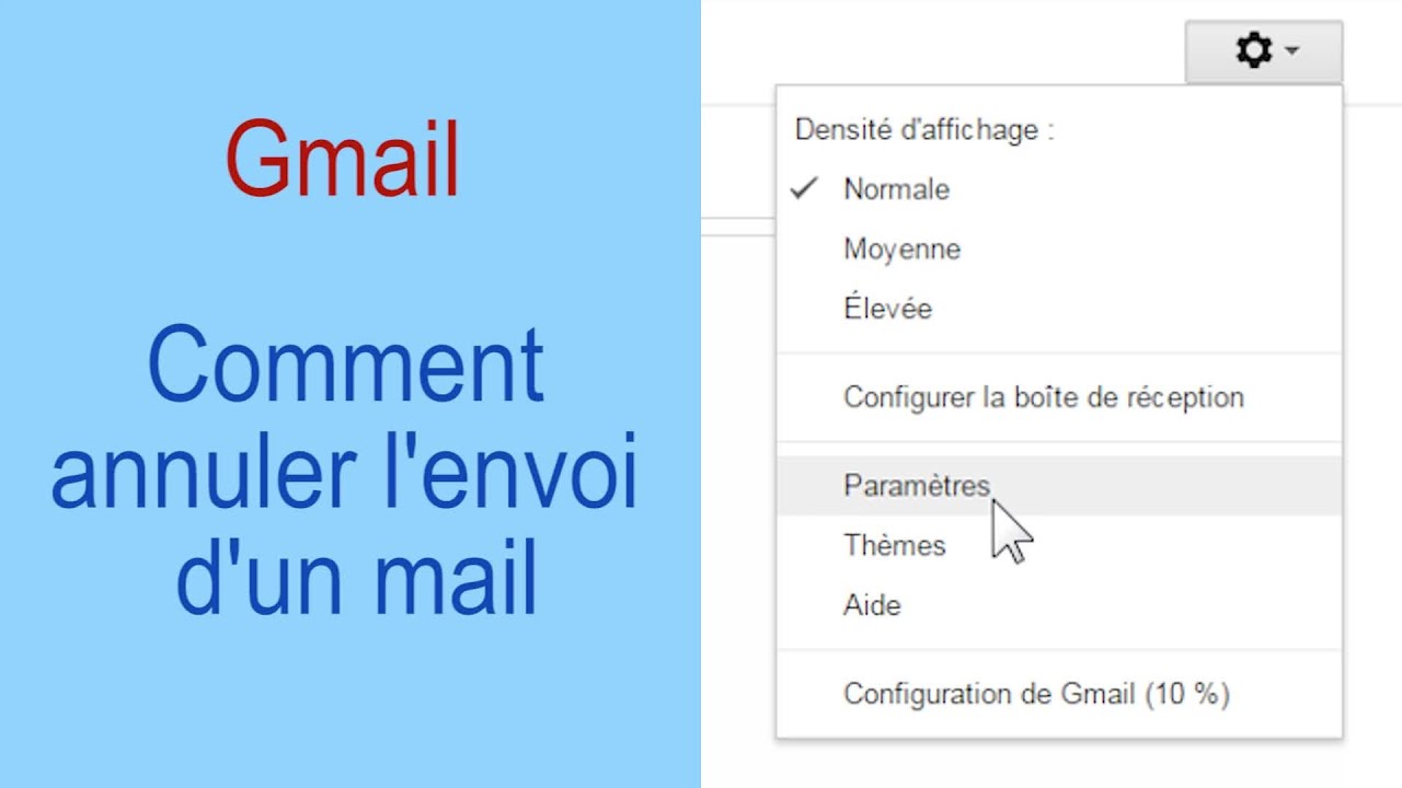 Comment Annuler L'envoi D'un Mail - Gmail - YouTube