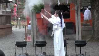 2013年　住吉大社　湯立神事②　湯の花神事