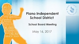 School Board Meeting -  May 16, 2017