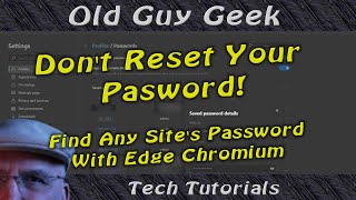 Edge Chromium - Easily Find Saved Web Site Passwords In Edge.