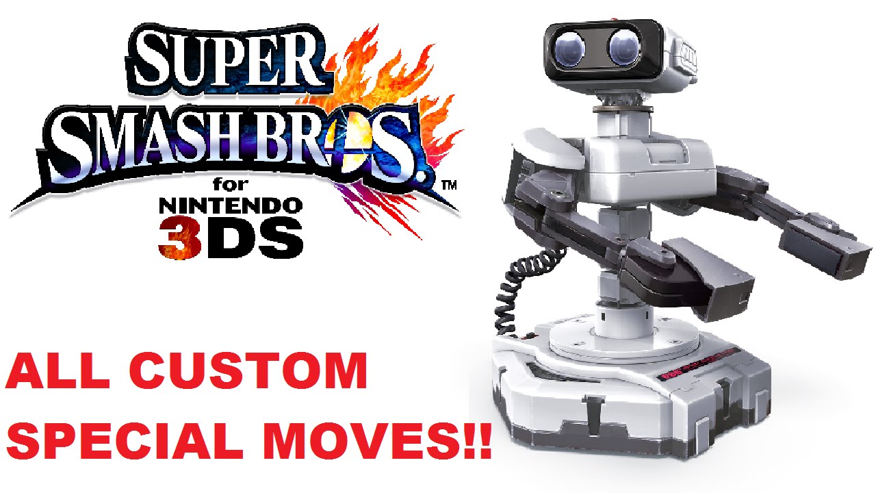 Smash 4 3DS - ALL Of R.O.B 's Special Moves - Nitrosonic0 - YouTube