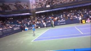 Gael Monfils during his game with Dmitry Tursunov - Legg Mason tennis classic 2011