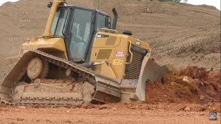 CAT D6N LGP Dozer Smoothing Out a Crest