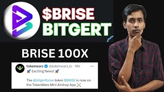 BRISE Best Coin 2024 | TokenWar Mini Airdrop App | BRISE $0.0000001 | Binance Listing