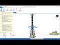 how to apply loads and run static analysis of transmission tower in protastructure 2021