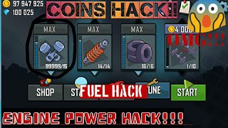 Hacking HillClimb Racing game|Engine power|hack fuel|THE GAMING DOOM