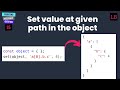 Set value in object at string path | JavaScript Interview Question - 35 | Learnersbucket