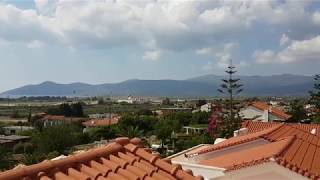 Take off from Samos Airport filmed from Samos Sun Hotel