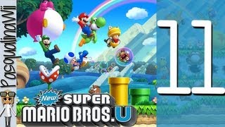 New Super Mario Bros.U (Wii U) Let's Play - Part 11 - Meringue Clouds - Boarding The Airship