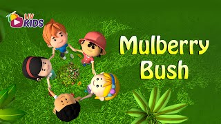Here We Go Round The Mulberry Bush with Lyrics | LIV Kids Nursery Rhymes and Songs | HD