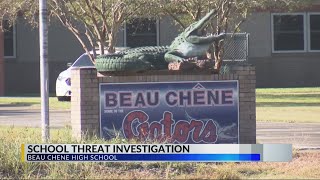 Deputies searching Beau Chêne High after threats found on bathroom wall