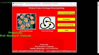 Python Code For Image Watermarking | Python Project With Source Code