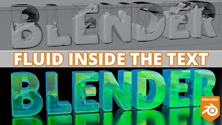 Fluid Inside Text Blender Flip Fluid Tutorial | VFX Breakdown