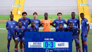 Haiti 3-vs 0-Antigua  Qualifications mondial Qatar 2025,mondial tèt dwat