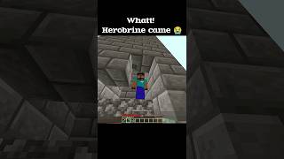 Is Herobrine following me 😭 #shorts #minecraft #herobrine