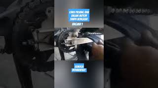 Cara pasang ban dalam motor tanpa bongkar BAGIAN 1 #banmotor #bandalam #motor #shorts