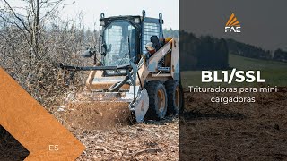 La trituradora forestal con tecnología Bite Limiter para mini cargadoras pequeñas de 45 CV