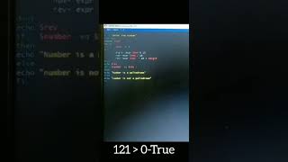 shell script for palindrome #linux tutorials