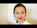 redlip makeup for monolids 超简单的单眼皮红唇妆容