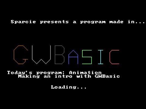 Gwbasic Making An Intro Youtube