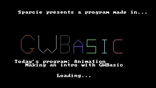 GWBasic: Making an Intro