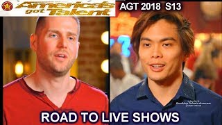 Shin Lim & Rob Lake Magicians ROAD TO LIVE SHOWS America's Got Talent 2018 AGT