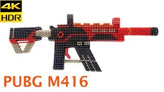 DIY How to make PUBG M416 Gun from Magnetics Balls | Top 10 Magnetics 4K
