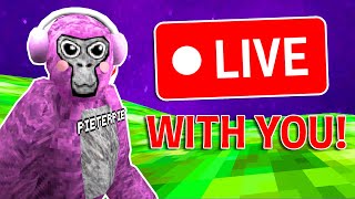 🔴Gorilla Tag LIVE, Playing with VIEWERS, LIVE! (Minigames + MORE!) 🔴