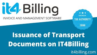 Issuance of Transport Documents on IT4Billing