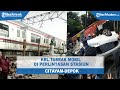 KRL Tabrak Mobil di Perlintasan Stasiun Citayam Depok