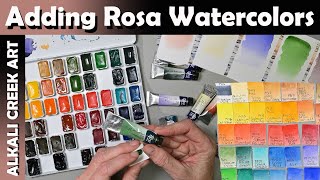 Adding More Rosa Gallery Watercolors to My Beautiful Watercolor Palette