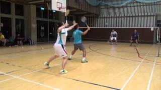 20150927 XD 李倢儀+小黑vs施永文+致廷MD(FUMA Badminton Club)1