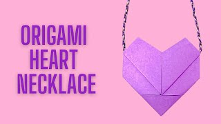 Origami Heart Necklace