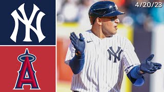 New York Yankees vs Los Angeles Angels | Game Highlights | 4/20/23