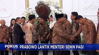 Presiden Prabowo Akan Lantik Menteri Tanggal 21 Oktober di Pagi Hari | Pengumuman Susunan Kabinet