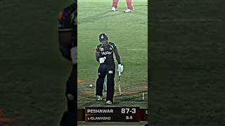 Hassan Ali 🔥👀 #shortsfeed  | Peshawar Zalmi vs Islamabad United | Match 12 | HBL PSL 8 | MI2T