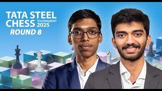 Praggnanandhaa - Gukesh 2nd part | Round 8 | Tata Steel Chess Tournament 2025