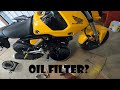 Full Oil Change on 2022 Honda Grom | Filter Replacement (First Oil Change)