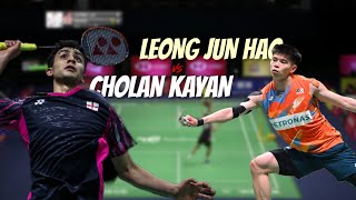 Super Fire Smash From Malaysian _ LEONG Jun Hao Vs Cholan KAYAN _ @ShuttleWorld